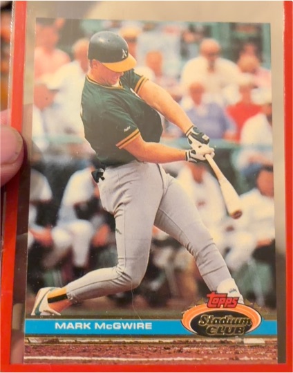 1991 Topps Stadium Club #399 Mark McGwire — front