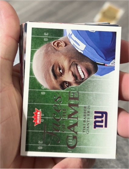 2006 Fleer Faces of the Game #FG-BA Tiki Barber — front