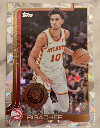 2025-26 Topps #62 Zaccharie Risacher — front