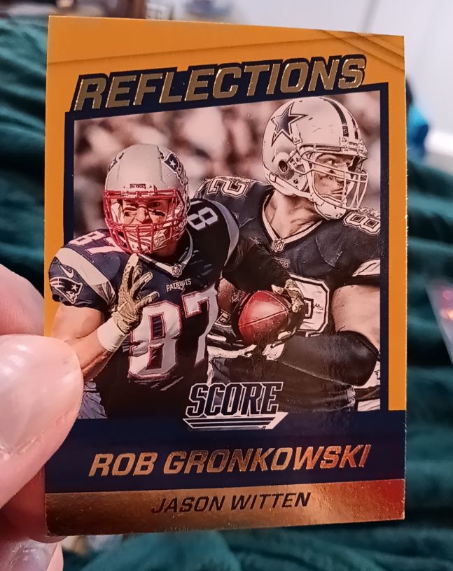 2016 Panini Score Reflections #2 Rob Gronkowski Jason Witten — front