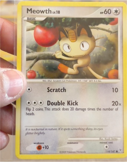 2009 Platinum Supreme Victors #114 Meowth — front