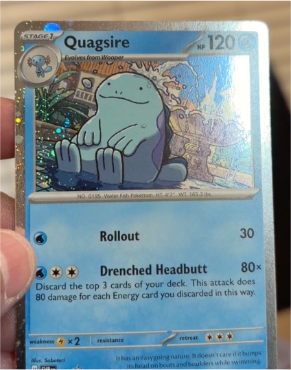 2024 Black Star Promo #156 Quagsire — front
