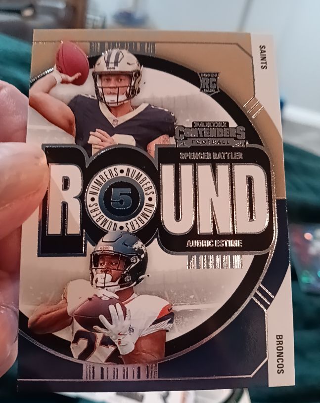 2024 Panini Contenders Round Numbers #18 Spencer Rattler / Audric Estime — front