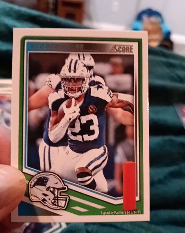 2025 Panini Score #241 Rico Dowdle — front