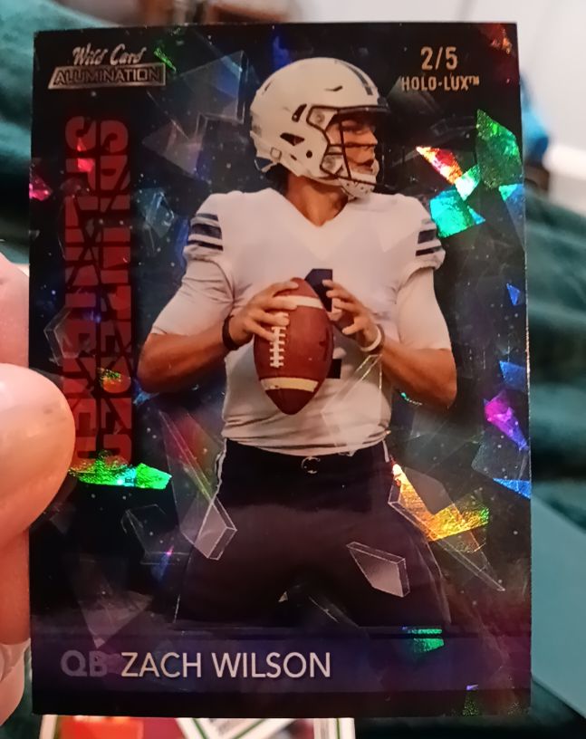 2021 Wild Card Alumination Splintered #2 Zach Wilson — front