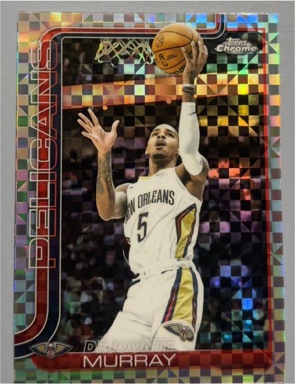 2025-26 Topps Chrome #186 Dejounte Murray — front