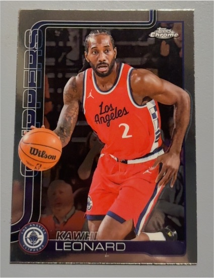 2025-26 Topps Chrome #44 Kawhi Leonard — front