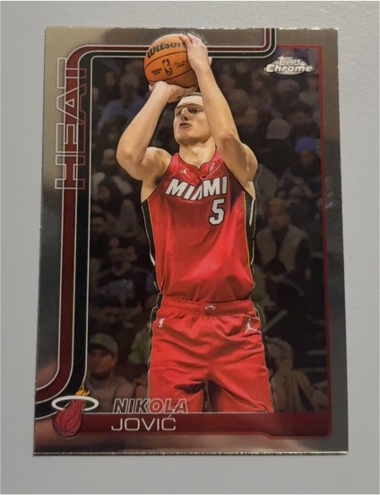 2025-26 Topps Chrome #172 Nikola Jovic — front