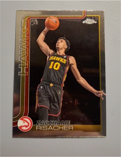2025-26 Topps Chrome #2 Zaccharie Risacher — front