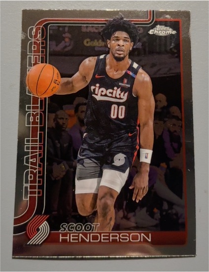 2025-26 Topps Chrome #166 Scoot Henderson — front