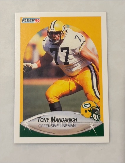 1990 Fleer #176 Tony Mandarich — front