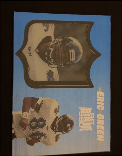 1998 Absolute SSD Eric Green #SSB Baltimore Ravens — front