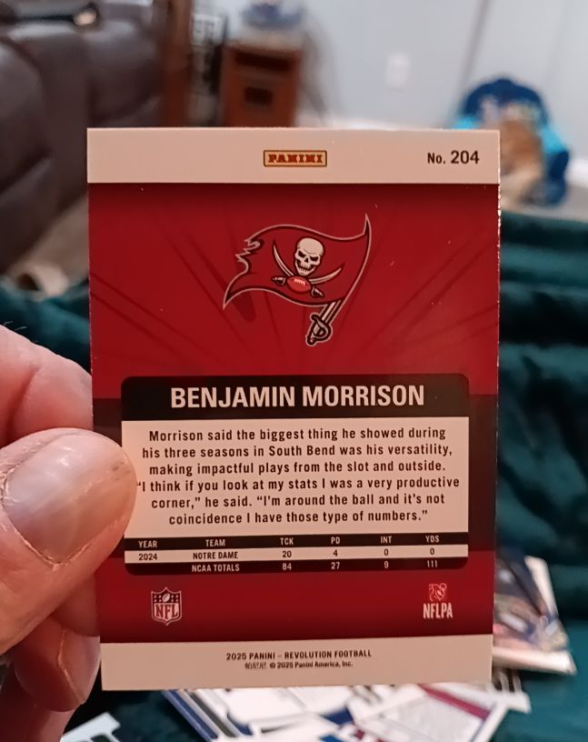 2025 Panini Revolution #204 Benjamin Morrison — front