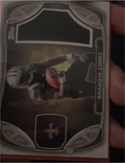 2023 Topps Brandin Cooks Jersey Relic New Orleans Saints — front
