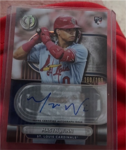 2024 Topps Tribute #TA-WIN Masyn Winn — front