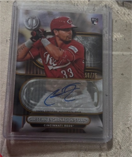 2024 Topps Tribute #56/75 Christian Encarnacion-Strand — front