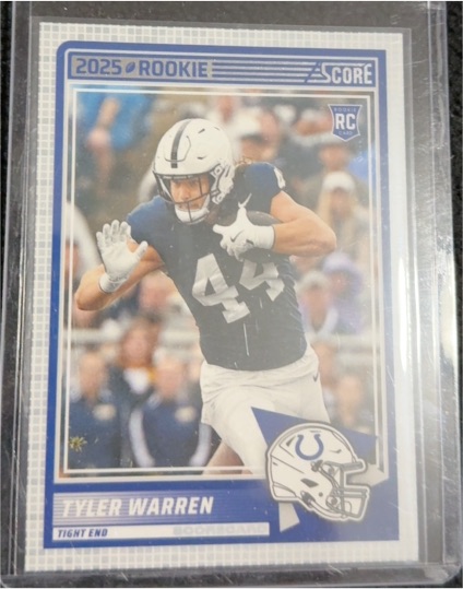 2025 Panini Score #21 Tyler Warren — front