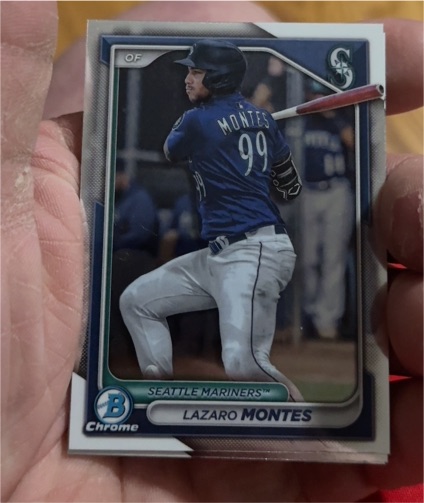 2024 Bowman Chrome #BCP-110 Lazaro Montes — front