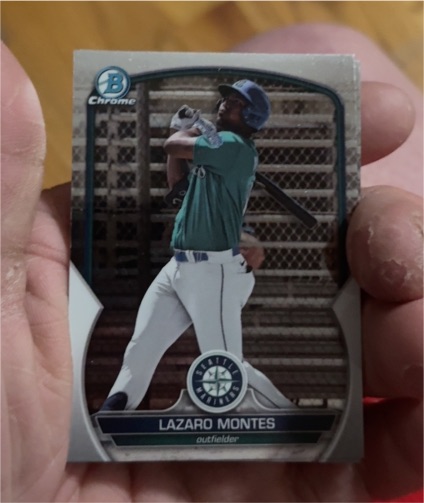 2023 Bowman Chrome #BCP-233 Lazaro Montes — front