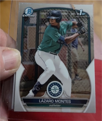 2023 Bowman Chrome #BCP-58 Lazaro Montes — front