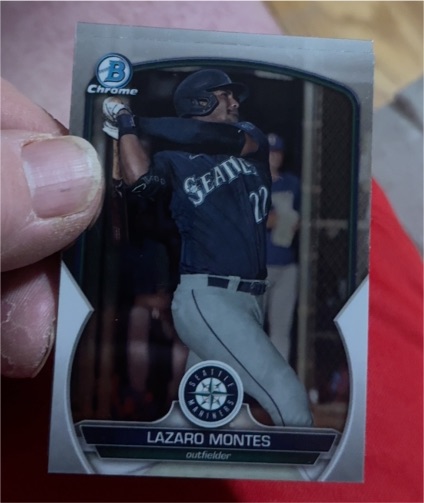 2023 Bowman Chrome #BDC-185 Lazaro Montes — front
