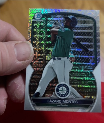 2023 Bowman Chrome #BCP-233 Lazaro Montes — front