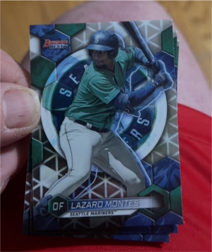 2023 Bowman's Best Top Prospects #TP-6 Lazaro Montes — front