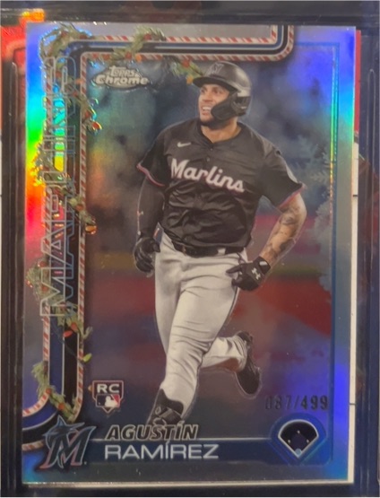 2025 Topps Chrome Holiday #HC19 Agustin Ramirez — front