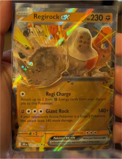 2022 Pokémon SV10: Destined Rivals #101 Regirock ex — front