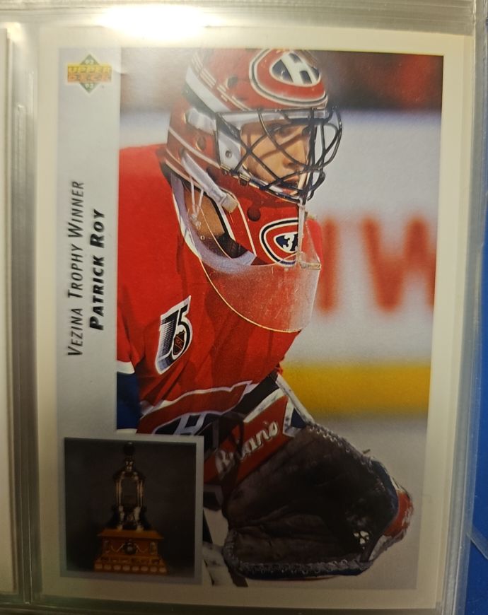 1992-93 Upper Deck #438 Patrick Roy — front