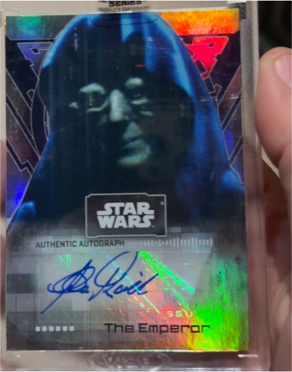 2022 Topps Star Wars Signature Series Clive Revill The Emperor — front