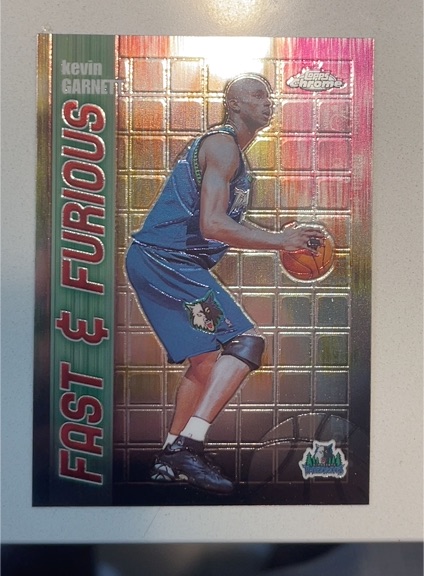 2001-02 Topps Chrome #FF07 Kevin Garnett Fast and Furious — front