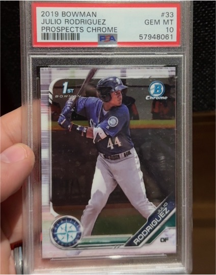 2019 Bowman Chrome Prospects #33 Julio Rodriguez — front