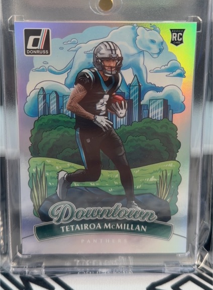 2025 Panini Donruss #15 Tetairoa McMillan Downtown Jumbo Oversized Rookie Card — front
