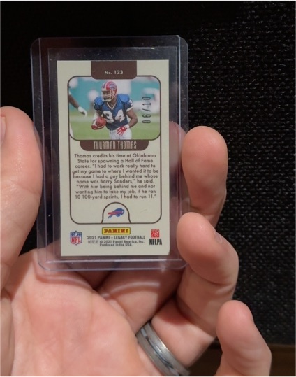 2021 Panini Legacy Football #123 Thurman Thomas — front