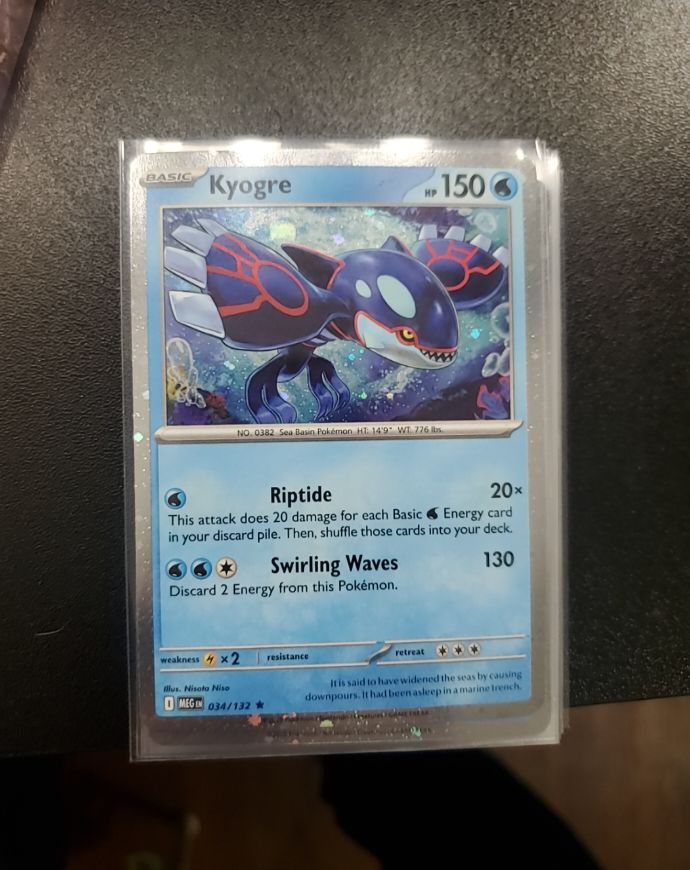 2025 Pokémon TCG Mega Evolution #034 Kyogre — front