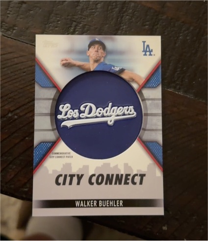 2023 Topps Series 1 City Connect Patch #CC-WB Walker Buehler — front