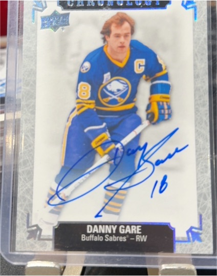 2018-19 Upper Deck Chronology Franchise History Auto Danny Gare — front