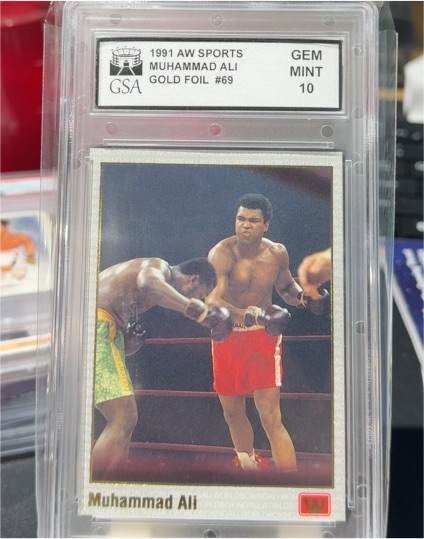 1991 AW Sports #69 Muhammad Ali Gold Foil — front