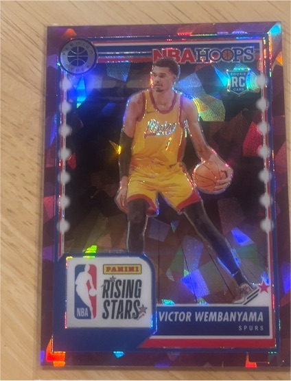 2023-24 Panini NBA Hoops Premium Stock #282 Victor Wembanyama Rising Stars — front