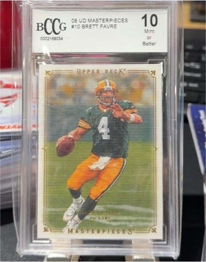 2008 Upper Deck Masterpieces #10 Brett Favre — front