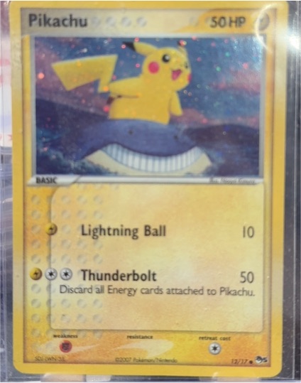 2007 Pokemon POP Series 5 #12 Pikachu — front
