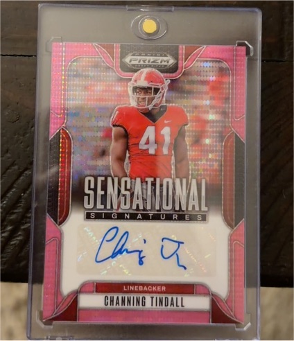 2025 Panini Prizm Draft Picks Sensational Signatures # Channing Tindall — front