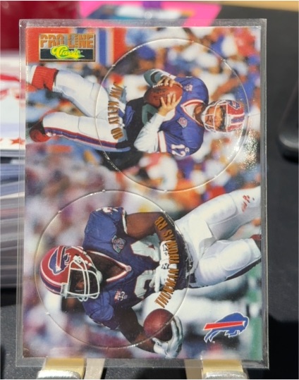 1995 Classic Pro Line Caps #C-3 Jim Kelly, Thurman Thomas — front