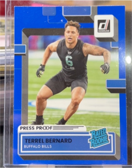 2022 Donruss #397 Terrel Bernard — front