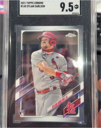 2021 Topps Chrome #140 Dylan Carlson — front
