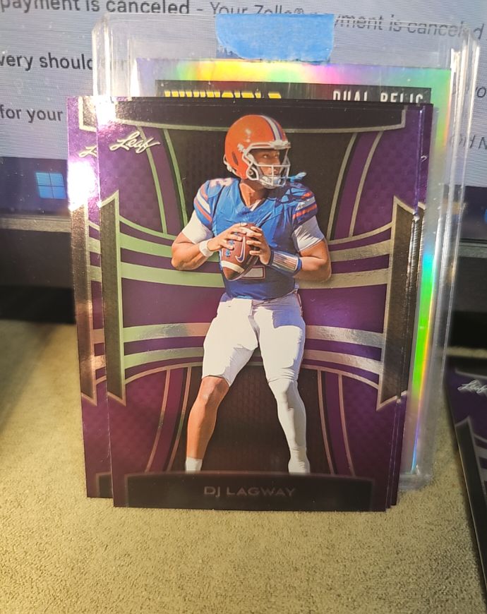 2025 Leaf Purple Foil #B-XX DJ Lagway — front