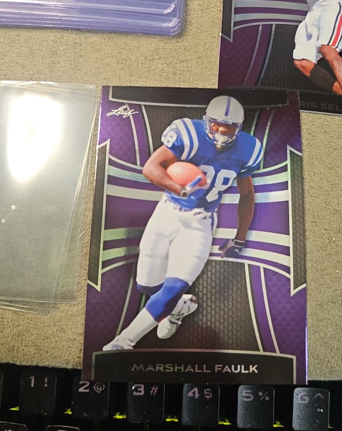 2025 Leaf Metal #B-177 Marshall Faulk — front
