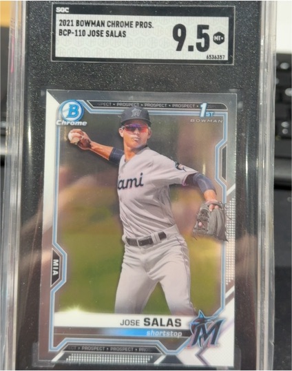 2021 Bowman Chrome Prospects #BCP-110 Jose Salas — front