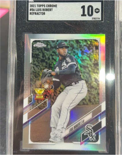 2021 Topps Chrome #56 Luis Robert Refractor — front